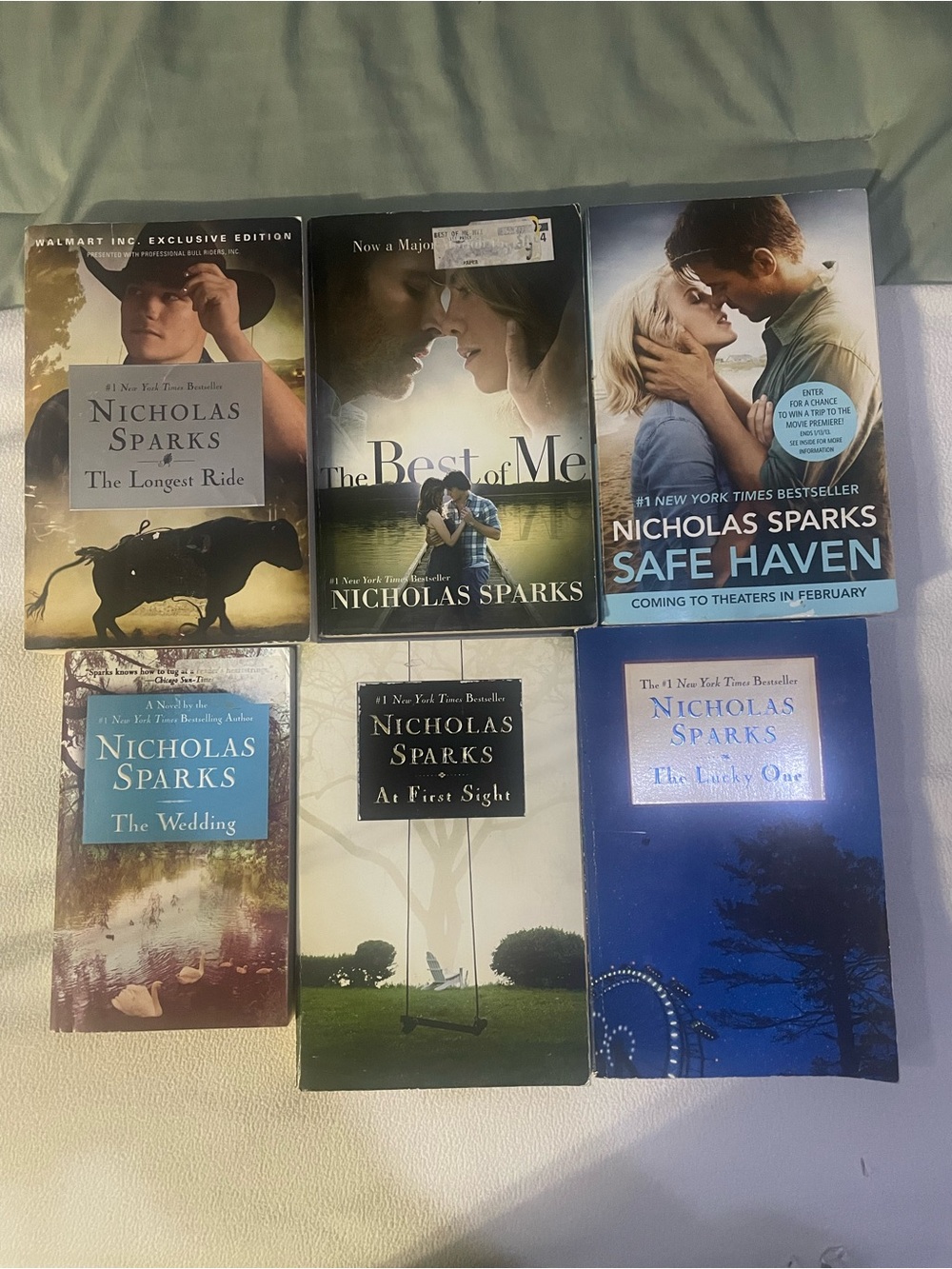 Nicholas Sparks Book Bundle - 6 Paperback Novels